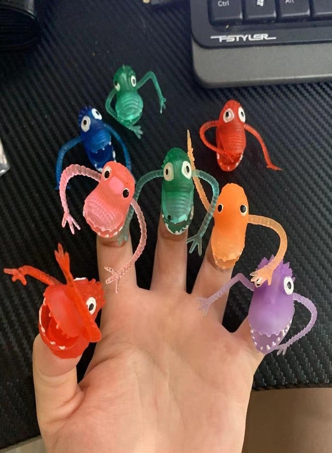 Lynkaye Monster Finger Puppets 12 Pcs Dinosaur Head Figure Finger Model for Party, Christmas Tree Decoration, Cosplay, Treasure Box Prizes, Pinata and Goodie Bag Fillers - Image 5